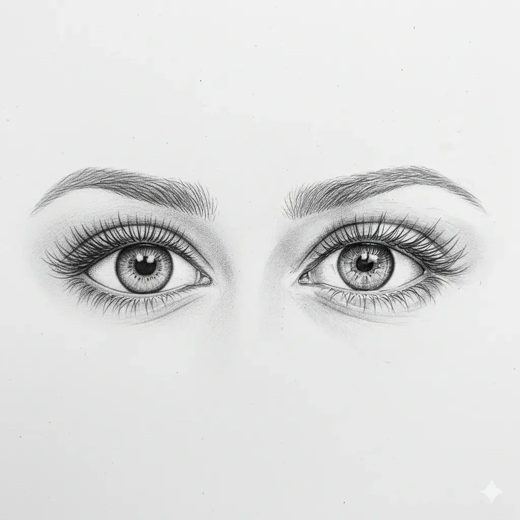 Example of close-set eyes