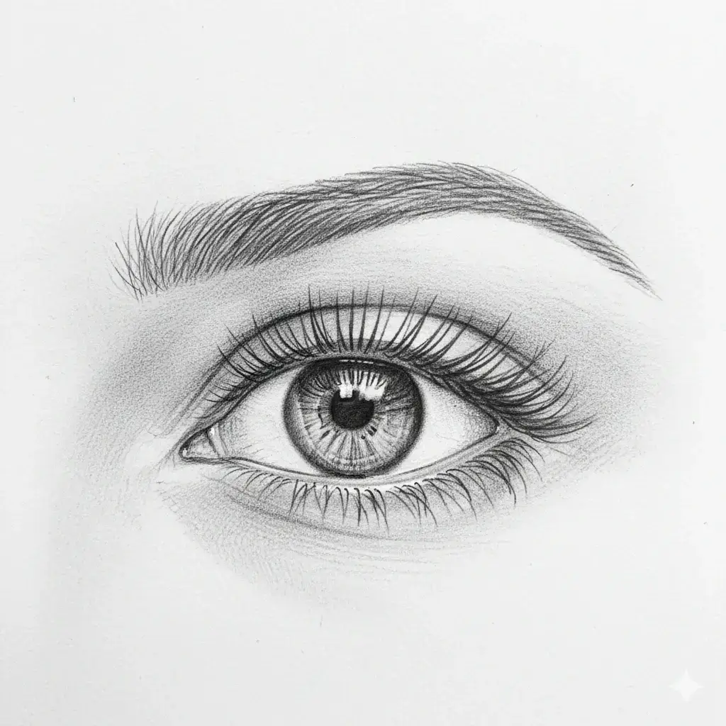 Example of hooded eyes