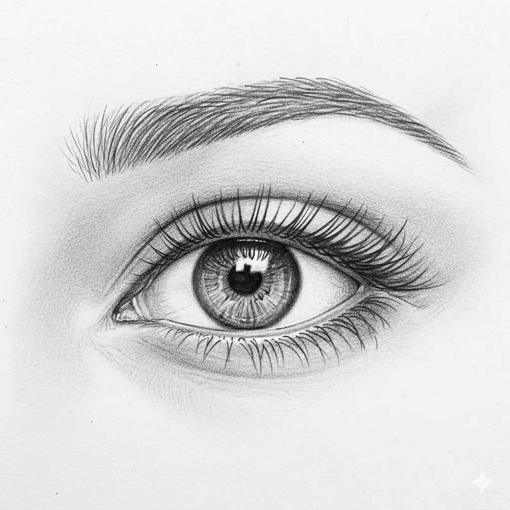 Example of monolid eyes