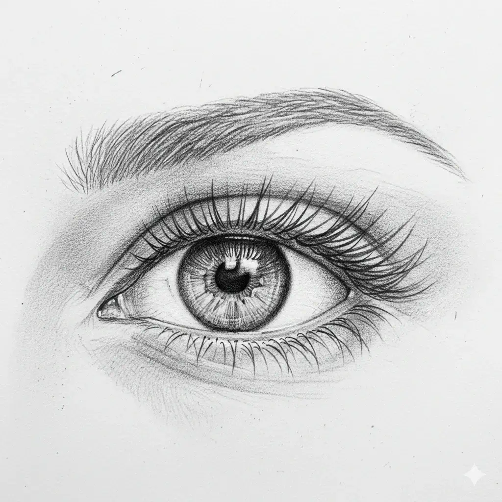 Example of round eyes