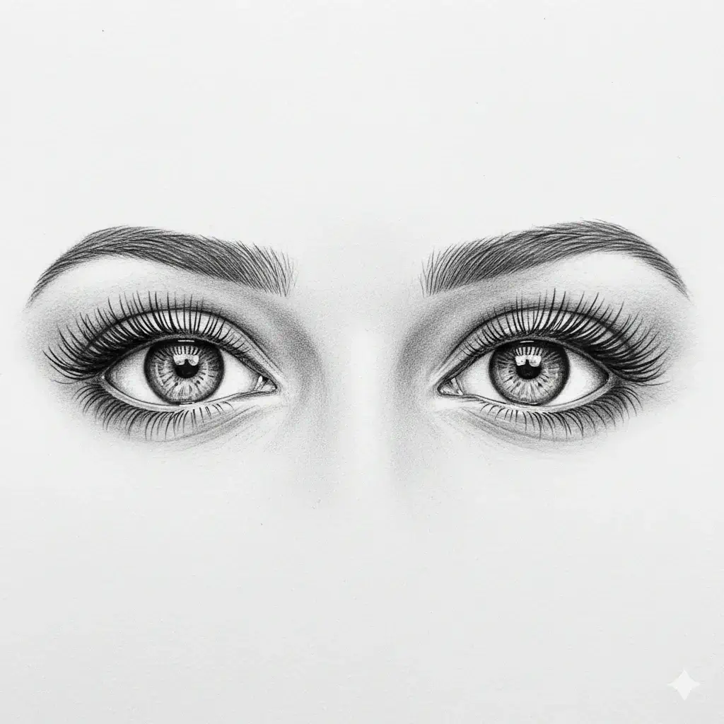 Example of wide-set eyes